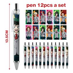 my hero academia anime pen 12pcs a set