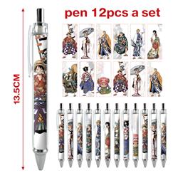 one piece anime pen 12pcs a set
