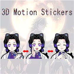 demon slayer kimets anime 3d sticker