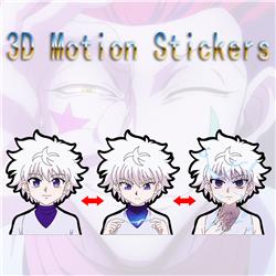 hunter anime 3d sticker