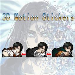 attack on titan anime 3d sticker