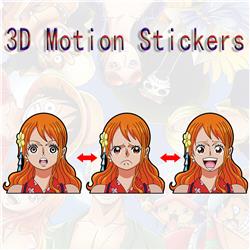 one piece anime 3d sticker