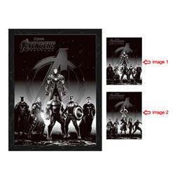 avengers anime 3d poster painting with frame 29.5*39.5cm