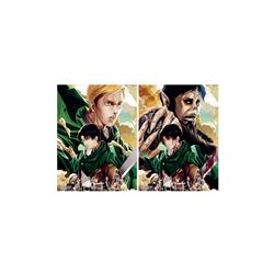 attack on titan anime 3d poster painting 29.5*39.5cm