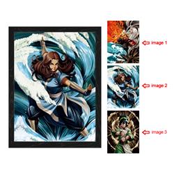 The Last Airbender anime 3d poster painting with frame 29.5*39.5cm