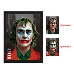 Joker anime 3d poster painting with frame 29.5*39.5cm