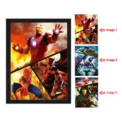 avengers anime 3d poster painting with frame 29.5*39.5cm