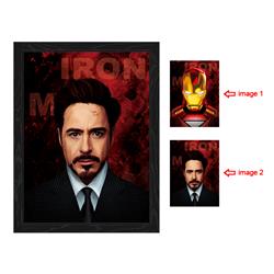 avengers anime 3d poster painting with frame 29.5*39.5cm