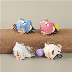 Re:Zero kara Hajimeru Isekatsu anime keychain price for a set of 4 pcs