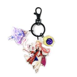 Genshin Impact Noelle anime keychain