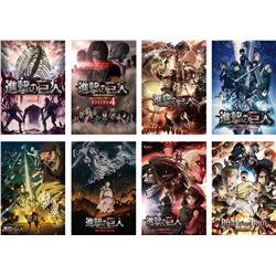 attack on titan anime posters price for a set of 8 pcs