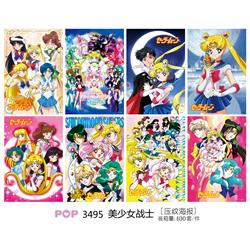 SailorMoon anime poster price for a set of 8 pcs