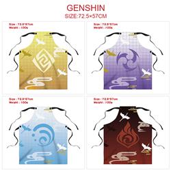 Genshin Impact Noelle anime waterproof apron
