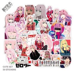 Darling in the franxx anime sticker 50 pcs/set