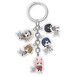 Darling in the franxx anime keychain