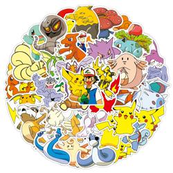 pokemon anime sticker 50 pcs/set