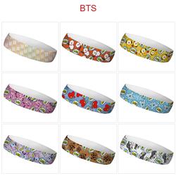 BTS anime sweatband