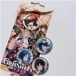 Genshin Impact Noelle anime keychain