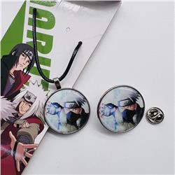 naruto anime necklace+brooch