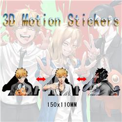 Chainsaw man anime 3d sticker