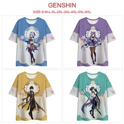 Genshin Impact Noelle anime T-shirt