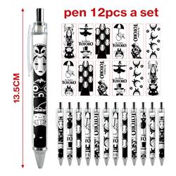 totoro anime pen 12pcs a set