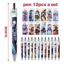 Genshin Impact Noelle anime pen 12pcs a set