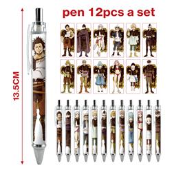 Black Clover anime pen 12pcs a set