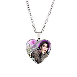 BTS anime necklace