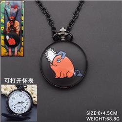 chainsaw man anime necklace&pocket-watch 6*4.5cm