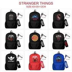 Stranger Things anime bag+Small pencil case set