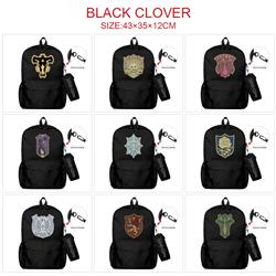 Black Clover anime bag+Small pencil case set