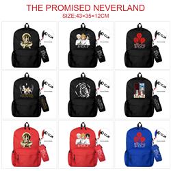 The Promised Neverland anime bag+Small pencil case set