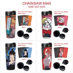 chainsaw man anime Starbucks cup