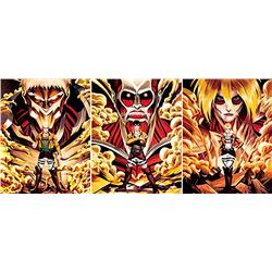 attack on Titan anime 3d poster