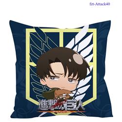 Attacking giants anime square full-color pillow cushion 45*45cm
