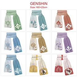 Genshin Impact anime scarf 160*25cm
