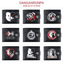 Danganronpa anime two fold short card bag wallet purse 22.5*13.5cm