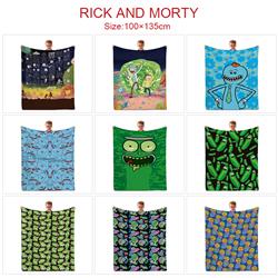 Rick and Morty anime blanket 100*135cm