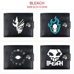 Bleach anime two fold short card bag wallet purse 22.5*13.5cm