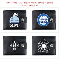 That Time I Got Reincarnated as a Slime anime two fold short card bag wallet purse 22.5*13.5cm