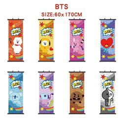 BTS anime wallscroll 60*170cm