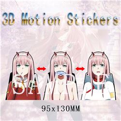 Darling In The Franxx anime 3d sticker