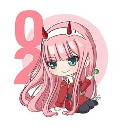 Darling In The Franxx anime car sticker