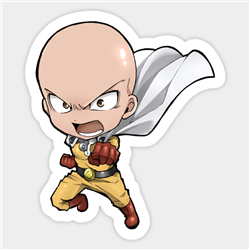 one punch man anime car sticker