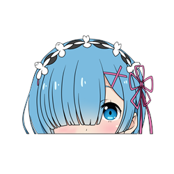 Re Zero Kara Hajimeru Isekai Seikatsu anime car sticker