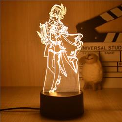 Genshin Impact anime 7 colours LED light