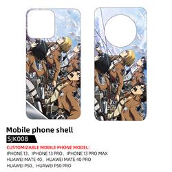 Attack On Titan anime mobile phone shell