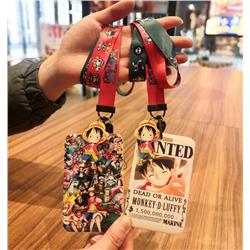 One piece anime lanyard phonestrap7*11cm price for 10 pcs