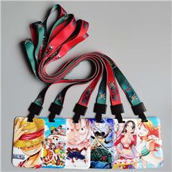 One piece anime lanyard phonestrap7*11cm price for 10 pcs